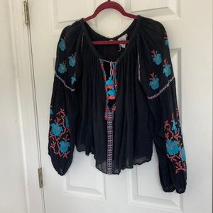 Free People One Beautiful Gauze Blouse